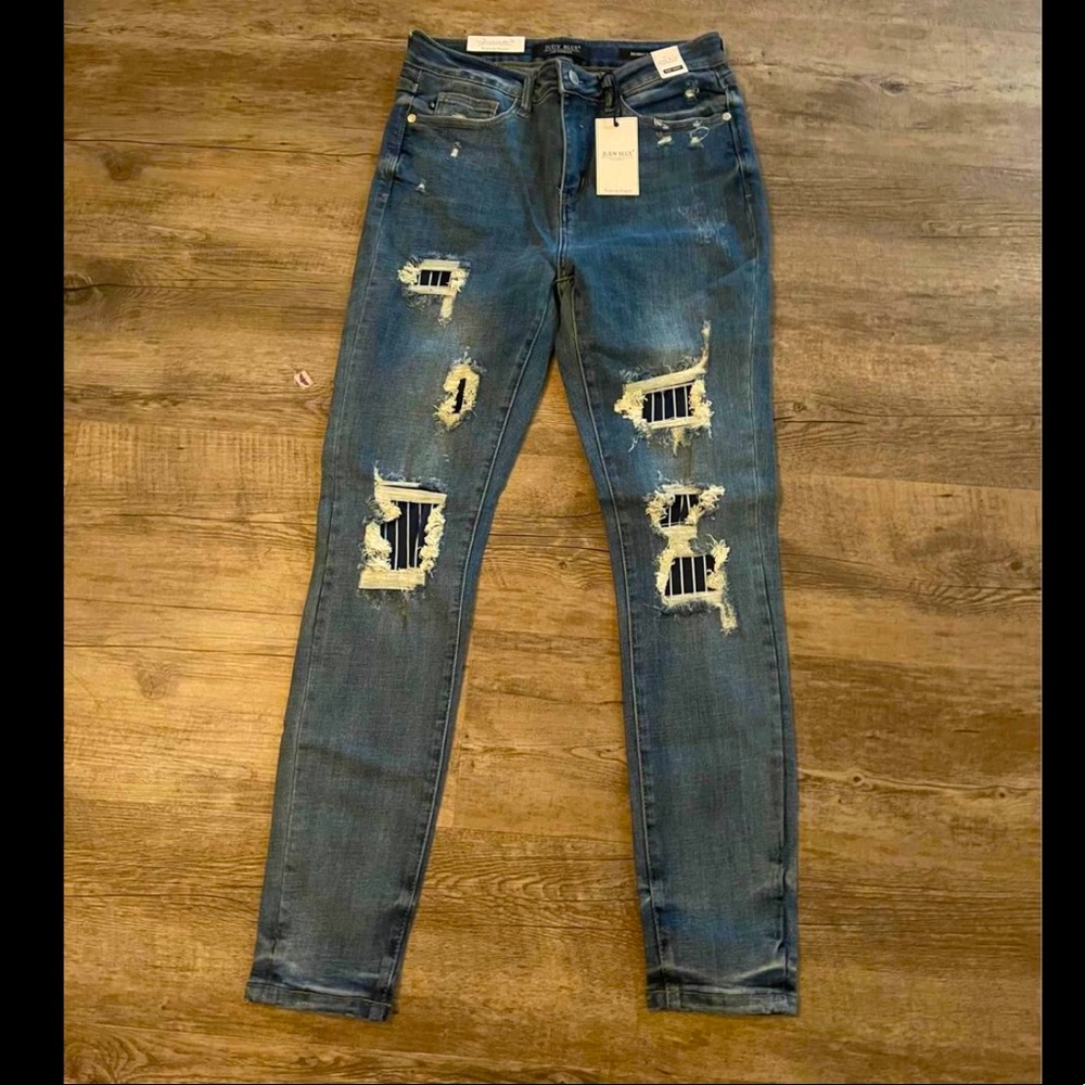 New Judy Blues High rise size 7